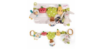 Nici Kinderwagenkette Hase und Eule 40 cm