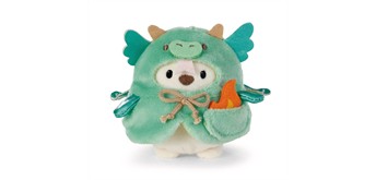 Nici Kuscheltier mymochi Eisbär Snono mit Flamme und Drachenkostüm