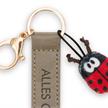 Nici Schlüsselanhänger Alles Gute! Kunstlederband mit Marienkäfer olive 10 cm | Bild 3