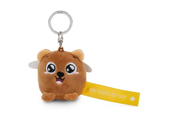 Nici Schlüsselanhänger Bär Bin immer bei dir! gelb 5 cm