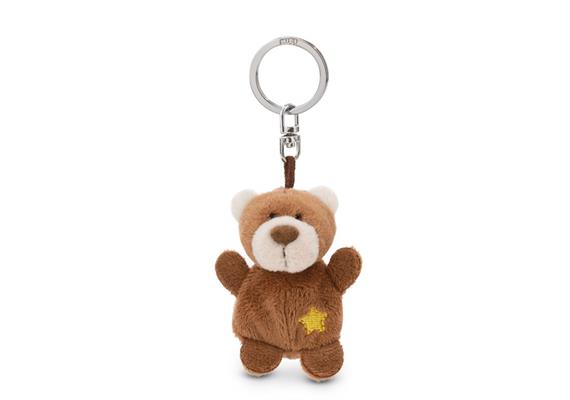 Nici Schlüsselanhänger Bär braun mit Stern 5 cm