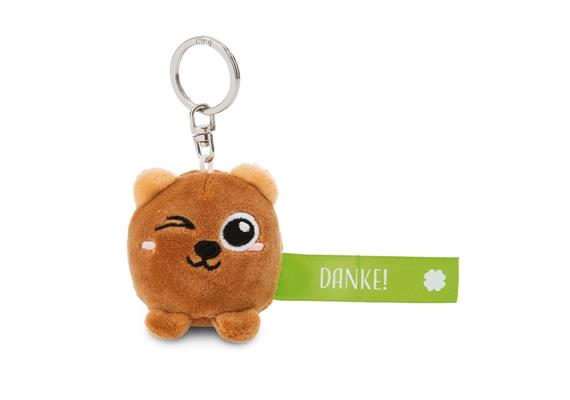 Nici Schlüsselanhänger Bär Danke! grün 5 cm