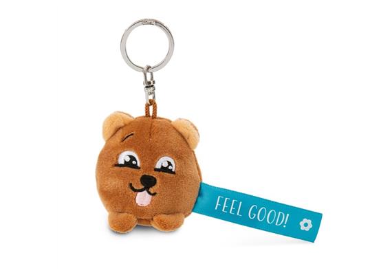 Nici Schlüsselanhänger Bär Feel Good! blau 5 cm