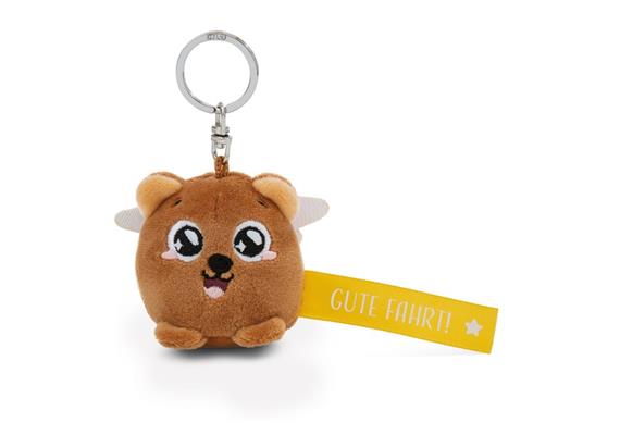 Nici Schlüsselanhänger Bär Gute Fahrt! gelb 5 cm