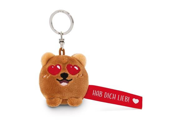 Nici Schlüsselanhänger Bär Hab dich lieb! rot 5 cm
