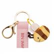 Nici Schlüsselanhänger Bin immer bei dir Kunstlederband mit Biene rosa 10 cm | Bild 3