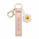 Nici Schlüsselanhänger Feel good Kunstlederband mit Blume roségold 10 cm