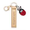 Nici Schlüsselanhänger Glückskäfer Kunstlederband mit Marienkäfer gold 10 cm