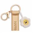 Nici Schlüsselanhänger Happiness Kunstlederband mit Blume gold 10 cm | Bild 3