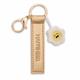 Nici Schlüsselanhänger Happiness Kunstlederband mit Blume gold 10 cm