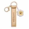 Nici Schlüsselanhänger Happiness Kunstlederband mit Blume gold 10 cm