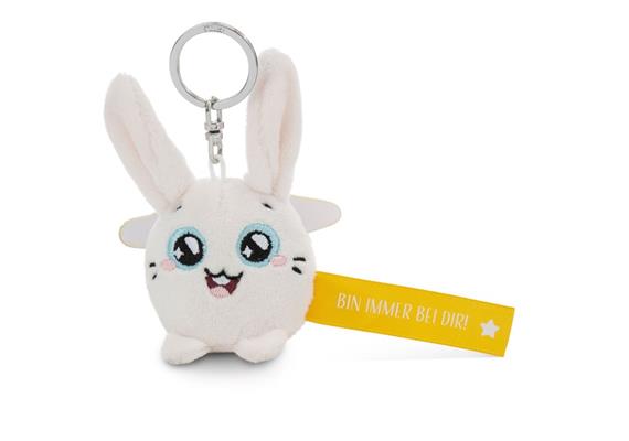 Nici Schlüsselanhänger Hase Bin immer bei dir! gelb 5 cm