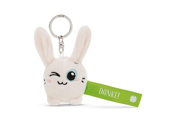Nici Schlüsselanhänger Hase Danke! grün 5 cm