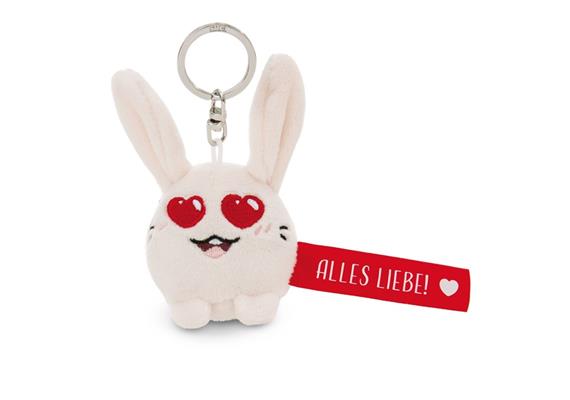 Nici Schlüsselanhänger Hase Hab dich lieb! rot 5 cm