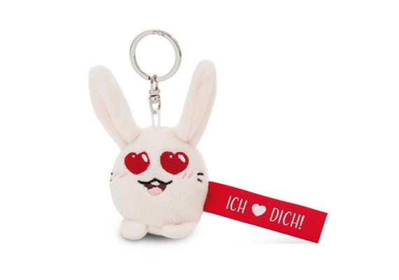 Nici Schlüsselanhänger Hase Ich Herz dich! rot 5 cm