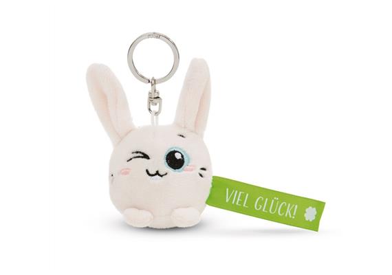 Nici Schlüsselanhänger Hase Viel Glück! grün 5 cm