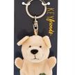 Nici Schlüsselanhänger Hund beige mit Kleeblatt 5 cm | Bild 3