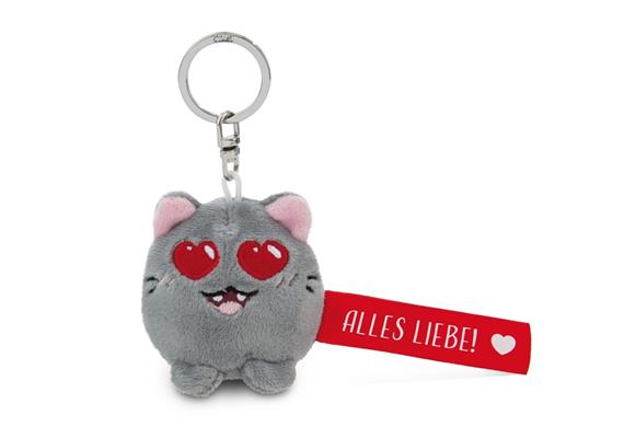 Nici Schlüsselanhänger Katze Alles Liebe! rot 5 cm