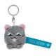 Nici Schlüsselanhänger Katze Feel Good! blau 5 cm