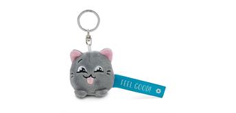 Nici Schlüsselanhänger Katze Feel Good! blau 5 cm