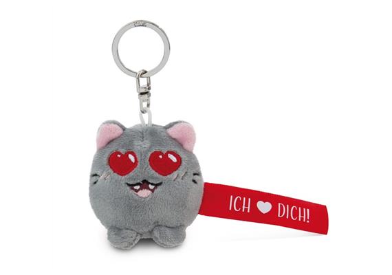 Nici Schlüsselanhänger Katze Ich Herz dich! rot 5 cm