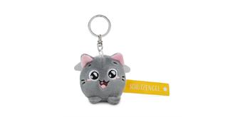 Nici Schlüsselanhänger Katze Schutzengel! gelb 5 cm