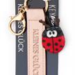 Nici Schlüsselanhänger Kleines Glück! Kunstlederband mit Marienkäfer roségold 10 cm | Bild 4