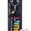 Nici Schlüsselanhänger Mini Plüschkissen Das Leben ist bunt mit Glöckchen 8 cm | Bild 4