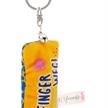 Nici Schlüsselanhänger Mini Plüschkissen Finger weg! mit Glöckchen 8 cm | Bild 3