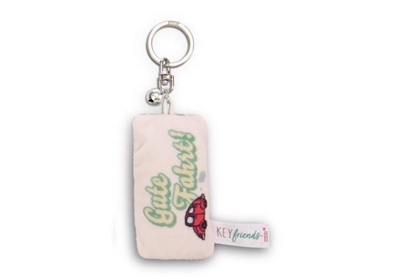 Nici Schlüsselanhänger Mini Plüschkissen Gute Fahrt! mit Glöckchen 8 cm