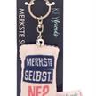 Nici Schlüsselanhänger Mini Plüschkissen Merkste selbst ne? mit Glöckchen 8 cm | Bild 4