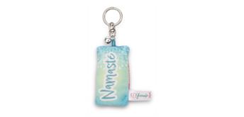 Nici Schlüsselanhänger Mini Plüschkissen Namasté mit Glöckchen 8 cm