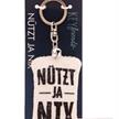 Nici Schlüsselanhänger Mini Plüschkissen Nützt ja nix mit Glöckchen 8 cm | Bild 4