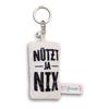 Nici Schlüsselanhänger Mini Plüschkissen Nützt ja nix mit Glöckchen 8 cm