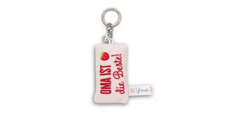 Nici Schlüsselanhänger Mini Plüschkissen Oma ist die Beste! mit Glöckchen 8 cm