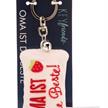 Nici Schlüsselanhänger Mini Plüschkissen Oma ist die Beste! mit Glöckchen 8 cm | Bild 4