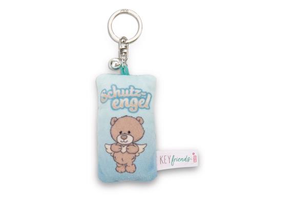 Nici Schlüsselanhänger Mini Plüschkissen Schutzengel mit Glöckchen 8 cm