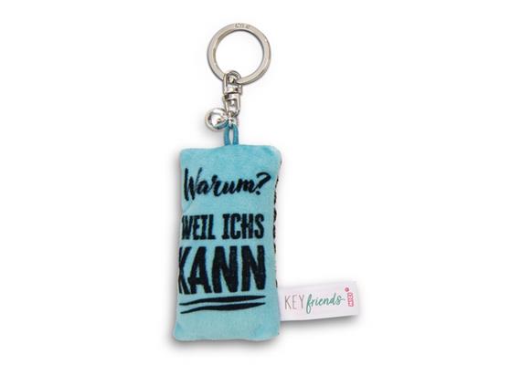 Nici Schlüsselanhänger Mini Plüschkissen Warum? Weil ichs kann! mit Glöckchen 8 cm
