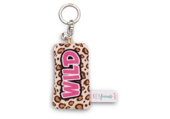 Nici Schlüsselanhänger Mini Plüschkissen Wild mit Glöckchen 8 cm