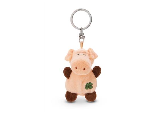 Nici Schlüsselanhänger Schwein mit Kleeblatt 5 cm