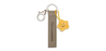 Nici Schlüsselanhänger Traummann Kunstlederband mit Stern olive 10 cm