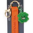 Nici Schlüsselanhänger Viel Erfolg! Kunstlederband mit Kleeblatt orange 10 cm | Bild 4