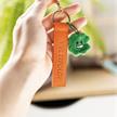Nici Schlüsselanhänger Viel Erfolg! Kunstlederband mit Kleeblatt orange 10 cm | Bild 5
