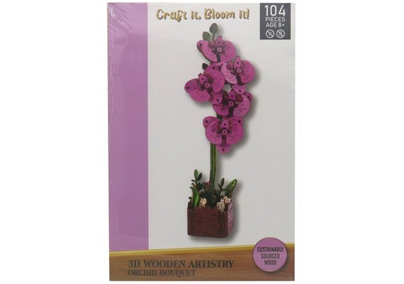 Noname 1153-004-5 Holzpuzzle 3D Orchidee