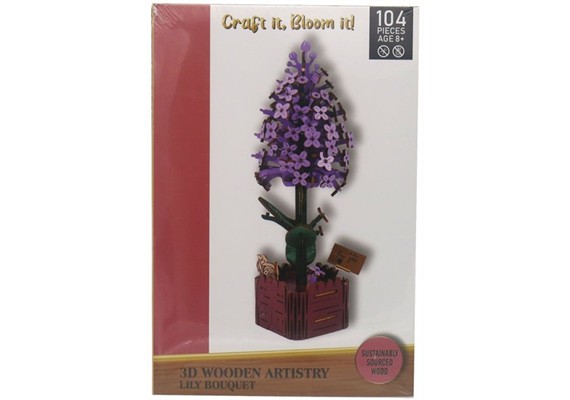 Noname 1153-004-8 Holzpuzzle 3D Hyazinthe