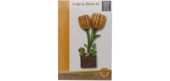 Noname 1153-004-9 Holzpuzzle 3D Tulpe