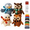 Noname 2604-004 DIY Häkelset - 4 Eulen ANLEITUNG NUR ENGLISCH