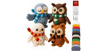 Noname 2604-004 DIY Häkelset - 4 Eulen ANLEITUNG NUR ENGLISCH