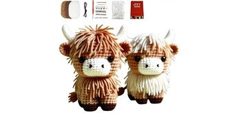 Noname 2604-012 DIY Häkelset - 2 Highland Cows - Hochlandrinder