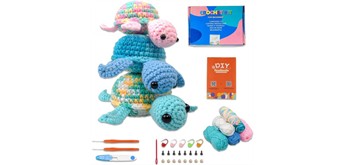 Noname 2604-070 DIY Häkelset - 3 Schildkröten